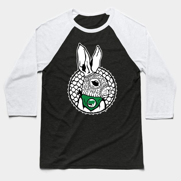 Rabbit Antifa Animal Liberation Front Baseball T-Shirt by pontosix